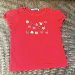 familiar 赤いTシャツ 90cm