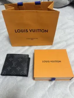 LOUIS VUITTON ブラック 二つ折り財布