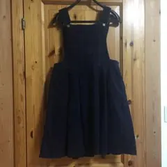 PUNYUS コーデュロイ サロペット スカート☆紺