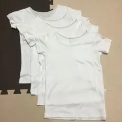 ユニクロ コットンフライスインナー 半袖 110 4枚セット