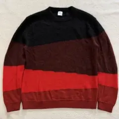 Paul Smith ポールスミス モヘア50% ニット マルチボーダー L