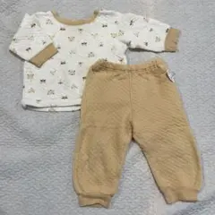 UNIQLO ベビーキルトパジャマ アニマル・動物80cm