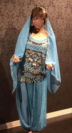 アラビアンスタイル コスプレ衣装 青