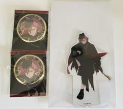 桃源暗鬼　アニメイトカフェ　アニカフェ　花魁坂京夜　アクリルスタンド　缶バッジ