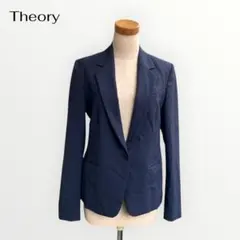 Theory✨️テーラードジャケット ネイビー 通勤 背抜き