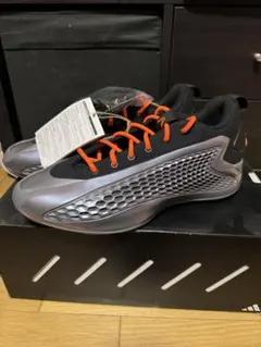 adidas ae1 low 28cm ブラック/シルバー/オレンジ