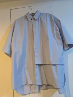 PUBLIC TOKYO 半袖ライトブルーシャツ size01のサムネイル