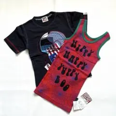 81.ブーフーウー★【新品】スパイダー柄タンク&ドクロアップリケTシャツのサムネイル