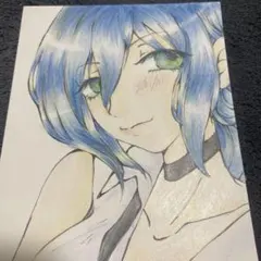 チェンソーマン　レゼ　ファンアート　色鉛筆　手描き　手描きイラスト