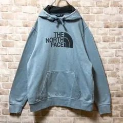 ⭐︎ビッグロゴ⭐︎THE NORTH FACE⭐︎ライトブルー パーカー⭐︎L