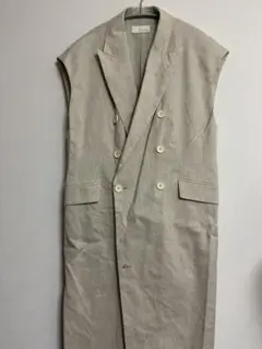 uncrave ベージュ ダブルブレスト ノースリーブベスト