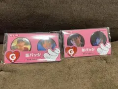 アニメキャラクター 缶バッジ 2個セット