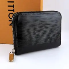 極美品 ルイヴィトン エピ ノワール ジッピー コインパース M60152黒