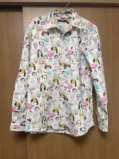 チャオパニックカラフルバルーン柄長袖シャツ Mサイズ
