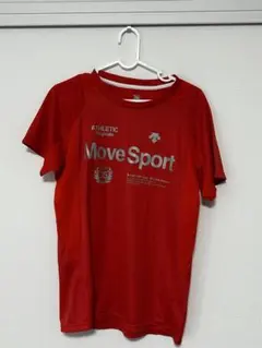 DESCENTE Move Sport 半袖Tシャツ レッド Mサイズのサムネイル