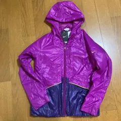 ナイキ☆タグ付きサーマルインサレーション中綿入りフードジャケットS紫×紺