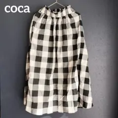 coca　ギンガムチェック　ロングスカートのサムネイル