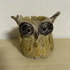 フクロウ　置物　キャンドルホルダー