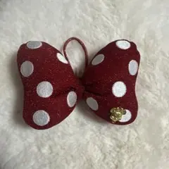 ディズニー　ミニー　リボン　ヘアピン　ヘアゴム　クリップ