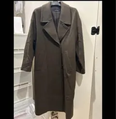 美品　ジャーナルスタンダード　ウールロングコート　ロングコート　ダークブラウン