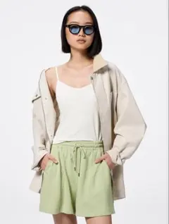 お値下げ中　GU ホワイト スタイルドライ　ブラフィールキャミソール　タグ付き