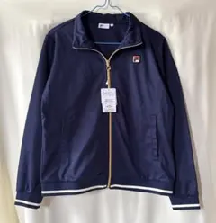 FILA テニスジャケット ドット柄 ネイビー - メルカリ