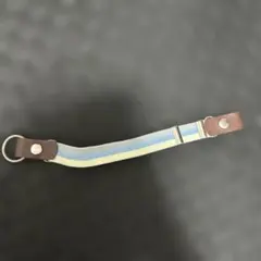 青と白のストライプベルト　ベール 楽ちん ゴムベルト ベルト キッズ
