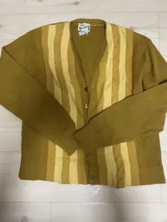 マスタードストライプカーディガン