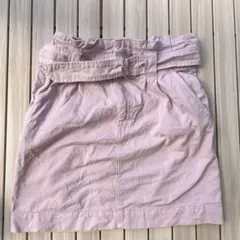 薄紫 ベルト付きミニスカート EUR 42