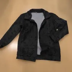 新品未使用カジュアルチャコールグレー長袖　薄手アウター　ジャケット
