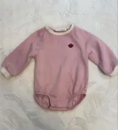 ZARA ピンク　ロンパース 長袖ロンパース　6-9ヶ月　裏起毛