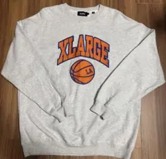 XLARGE バスケットボールプリント トレーナー Lサイズ