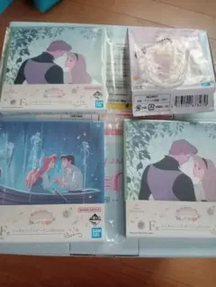 ディズニープリンセス　一番くじ　F賞　H賞　４点セット