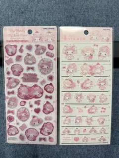 【正規品】サンリオドーリーミックス マイメロ＆ピアノちゃんシール 2枚セット