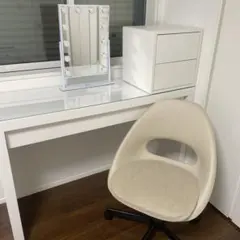 引き取り限定】 IKEAドレッサー・チェア・キャビネット・化粧ミラー