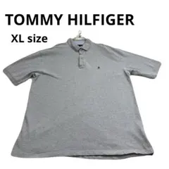 美品　TOMMY HILFIGER ビッグサイズ　 ポロシャツ グレー 半袖のサムネイル