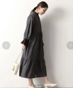 ニットベスト ロングワンピース