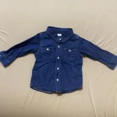 【美品】GAP ベビーデニムシャツ 12-18month