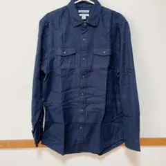 即日発送❣️フランネルシャツ 2ポケット レギュラーフィット 長袖 メンズM