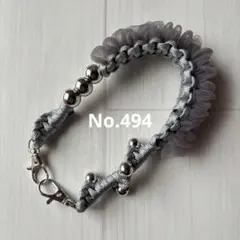 パラコード　ハンドストラップ　スマホストラップ　ハンドメイド　No.494