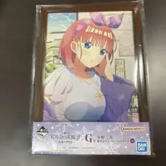 五等分の花嫁 一番くじ G賞 中野二乃 フレームスタンド