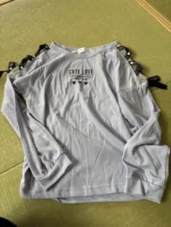 薄紫長袖カットソー 140