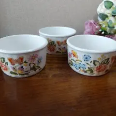 エインズレイ コテージガーデン ココット 耐熱容器 3個のサムネイル