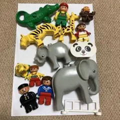レゴ　デュプロ　LEGO 動物　人　動物園　フィギュアセット　DUPLO