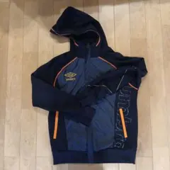 umbro フード付きジャケット Mサイズ ネイビー/オレンジ
