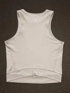 Lululemon グレー ノースリーブ ヨガウェア