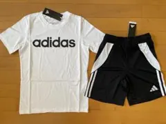 新品未使用 140 アディダス 快適 半袖Ｔシャツ・ストレッチ軽量パンツ 上下のサムネイル