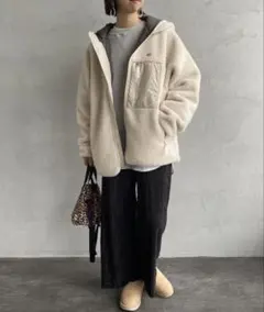 DANTON ♦︎ダントン♦︎フード付き ボアフリースジャケットS