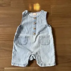 petit main デニム ロンパース 80cm(ちいさめ)