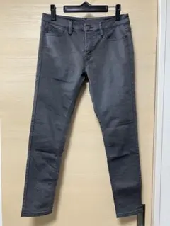 無印良品　グレー ストレートデニム